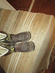Mexico Brown Square Toe Western Cowboy Boots Brown Kids sz 12 Mex 19