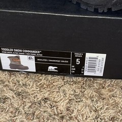 SOREL Toddler Snow Commander Waterproof Insulated Boots Size 5 Stone Green