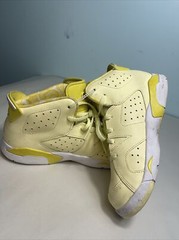 Jordan 6 Retro (PS) Dynamic Yellow Floral Sneakers 2019 Size 3Y Kids 543389800 D