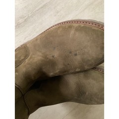 Bonpoint Kids Shearling Lined Leather Boots Olive Green Spain Size 34 Zip Back