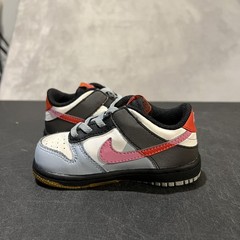 Nike Dunk Low Shoes Toddler Size 7C White Black Pink Split SE TD FN0029-100