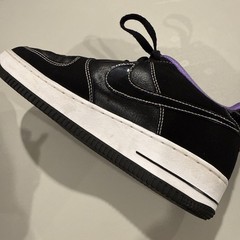 Nike Air Force 1 Low ’07 LV8 ‚World Champ‘ Youth Size 7Y Black Purple DQ0300-001