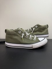 Converse CTAS Street Snake Lined Little Kids Mid Sneakers Green A02461F Sz 2