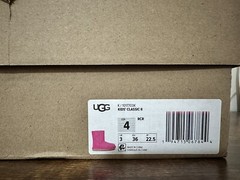 UGG CLASSIC II WP TWINFACE SHEEPSKIN BOOTS ROCK ROSE 1017703K KIDS SIZE 4 /W 5.5