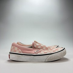 Vans Classic Checkerboard Pink White Classic Slip On Shoes 721356 Youth Size 1