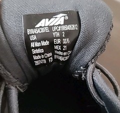 Avia Youth Max Runner Sneaker, Size 2 Dark Charcoal Gray, NWT