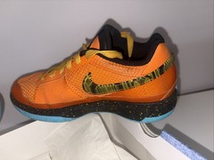 Nike JA MORANT JA 1 BRIGHT MANDARIN/OPTI YELLOW-BLACK SIZE 3.5Y