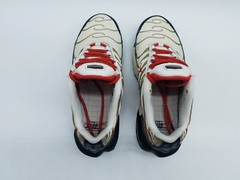 Nike Air Max Plus TN Script Swoosh (GS) Youth’s Sneakers Size 3.5 White