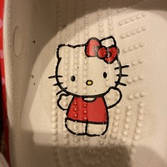 Crocs Hello Kitty Clogs Red Pink Bows Kids size J3