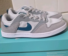 Nike SB Alleyoop GS Particle Grey Teal 5Y Womens 6.5 Skate Shoes CJ0883-003