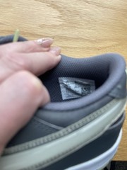Nike Dunk low yth 7, “Halloween Glow in the Dark” athletic shoes. gray leather
