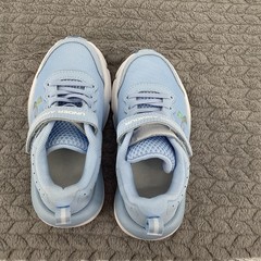 Under Armour Unisex Kids Blue White Athletic Mesh Sneaker Hook & Loop 12K