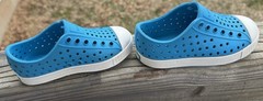 Native Jefferson Slip On Sneakers Vivid Blue/Shell White C-7