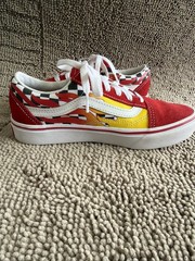Size 3 (PS) – VANS Old Skool ComfyCush Low Flame Checkerboard