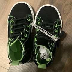 Ground Up Mandalorian Kids Black and Green Character Sneakers