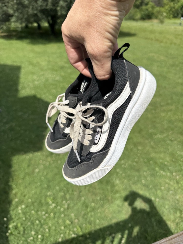 Vans Youth 12 Black White Skatecore Y2K Streetwear Sneakers Shoes
