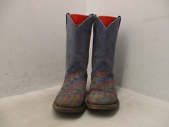 MACIE BEAN Tuitti Fruitti Leather Square Toe Cowboy Boots Youth Size 3 Sty 9087