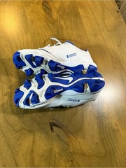 Nike Hyperdiamond 4 Youth Baseball Softball Cleats White Blue Size 6Y