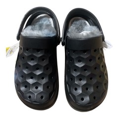 Joybees kids Varsity Lined Clogs – Black/Charcoal C12