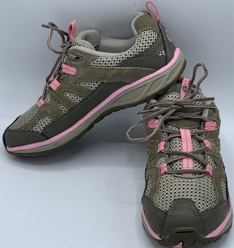 Merrell Zoomerang Lace Kids Bungee Cord Sea Pink Size 5 J95470