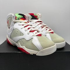 Jordan 7 Retro Hare White True Red Light Silver US Size 6.5Y Youth GS 304774-125