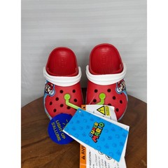 NWT Crocs Kids Super Mario Light-Up C11 Clog Red Blue Lights