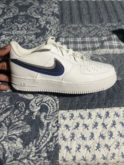 Nike Air Force 1 Low Blue And Gray Swoosh