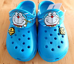 EVA Doraemon Kids Sandals Light Weight Blue 20cm New