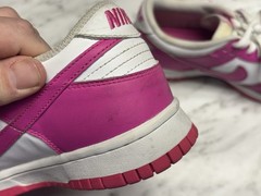 Nike Dunk Low Laser Fuchsia Pink GS Size FB9109-102 Size 5Y Youth Girls