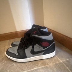 Jordan Air Jordan High-Top Lace-Up Sneakers Black/Gray Youth 9.5
