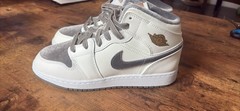 Brand New Unique Velvet And Leather Air Jordan’s Mid Size 6Y