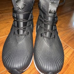 Nike Binzie Boot Size 5Y Puddle Protect Black And White Kids Rain Boot