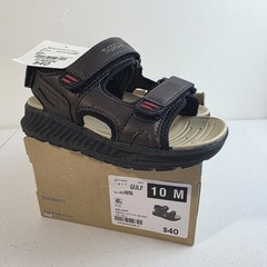 Thereabouts Toddler Size 10 Boys Sandals Brown Open Strap Lil Gulf Kids Youth