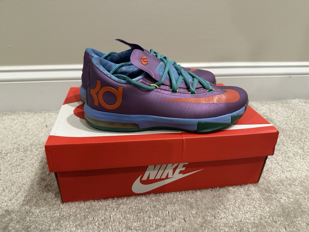 Nike KD VI “Rugrats” Low Top Basketball Sneaker GS 5.5Y 599477-500