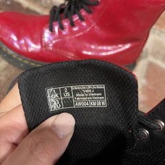 Dr Martens 1460 Red Cosmic Glitter Boots Sz 2 Youth. Whimsigoth, Classic