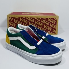 New VANS Old Skool Yatch Club Multicolor Suede Canvas Youth Sneakers Size 2
