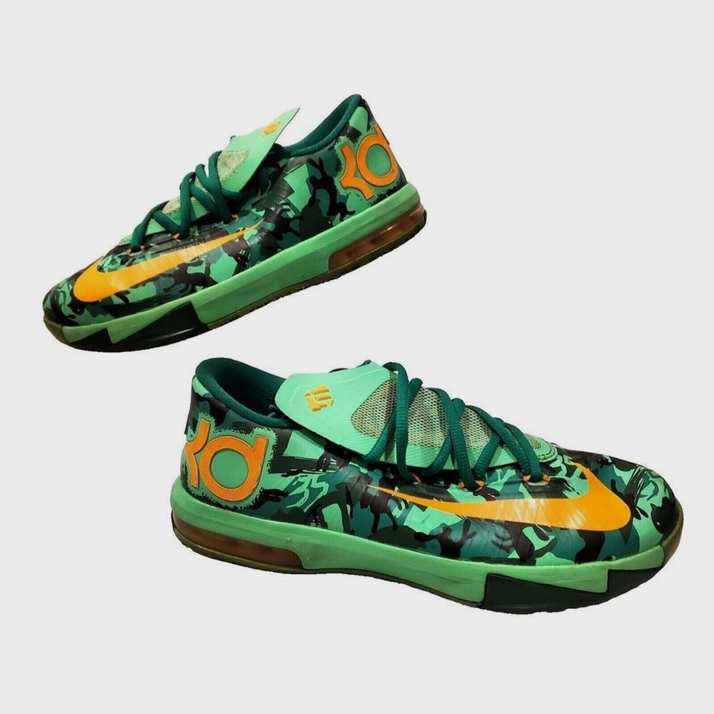 NIKE KD Easter NBA Kevin Durant Youth Shoes 6Turbo Green 599477 Retro Bold Rare