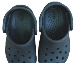 Crocs Classic Iconic Comfort Black Back Strap Clog Sandals Infant Toddler Size 6