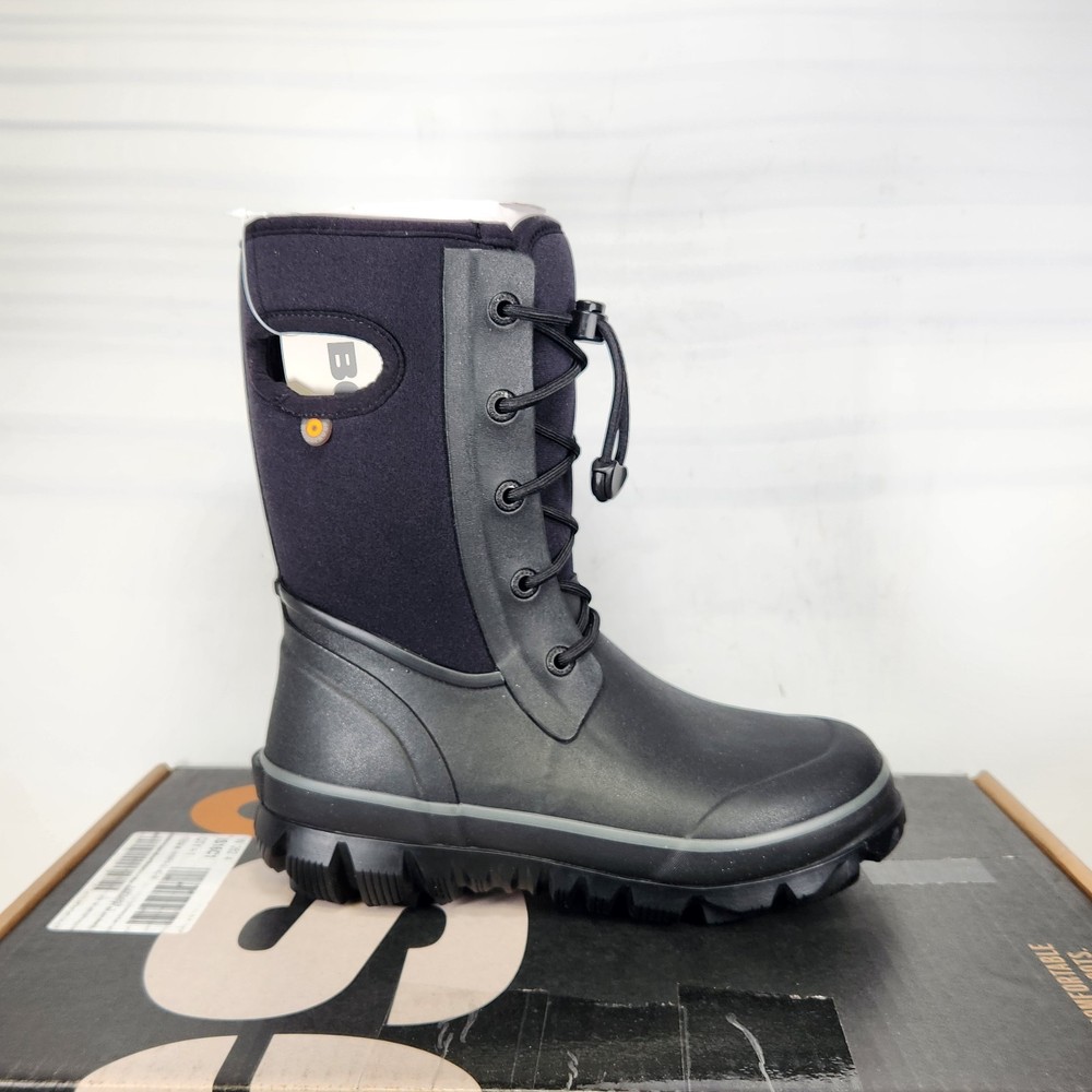 Size 4 Big Kids – BOGS Arcata II Lace WATERPROOF – Black