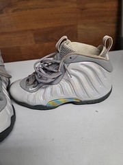 NIKE LITTLE POSITE ONE GS RAINBOW PIXEL CU1054-001 LIGHT SMOKE GREY SIZES 7y