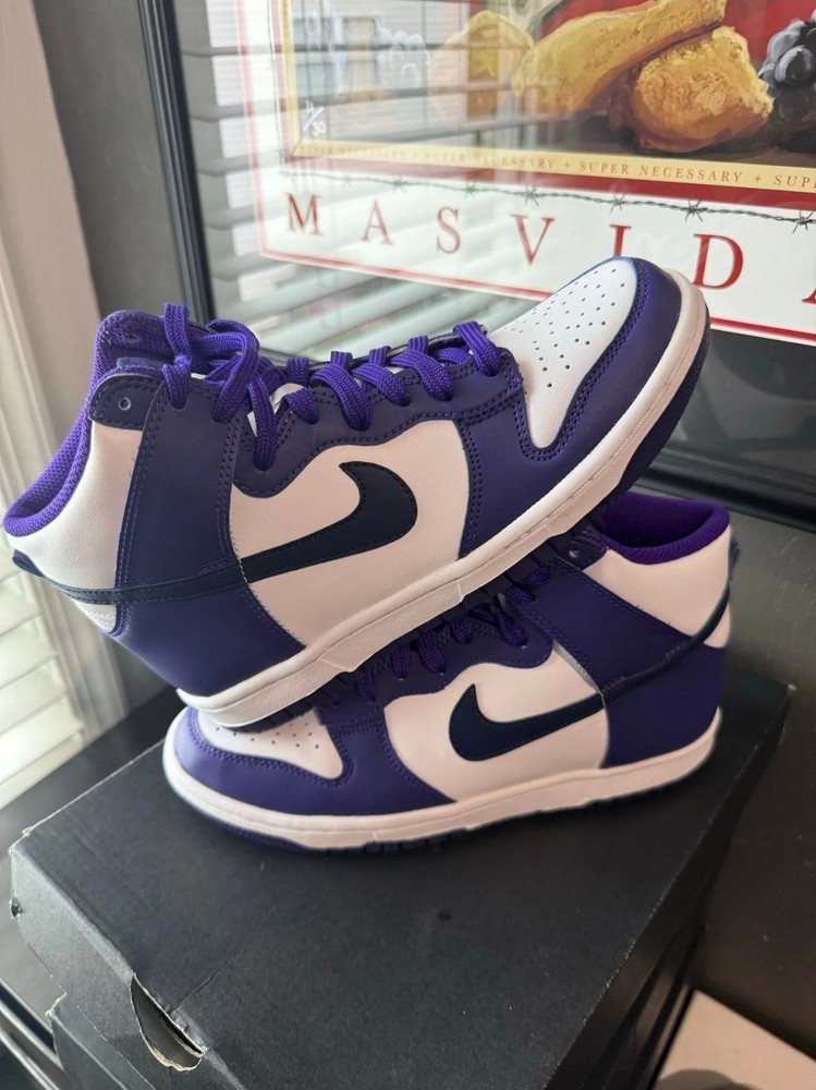 Nike Dunk High Electro Purple Midnight Navy (GS)