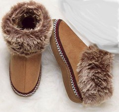Soft Cozy Kids Slippers fleece lined Indoor/Outdoor Soles Sm 5-6 M 7-8 L 9-10