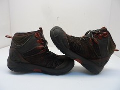 Merrell Kid’s Mid-Cut Capra Waterproof Casual Hiking Boots Brown/Red Size 12M