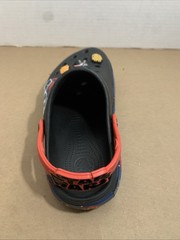 Star Wars Black Crocs Size Junior 3 with 6 Marvel Jibbitz Red Strap TIE Fighter