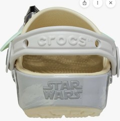Crocs Star Wars Grogu Classic Clog Sz J4 Kids Baby Yoda Sandals NWOB