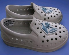 Carters Unisex Sandee Sandals Grey Blue Size 5