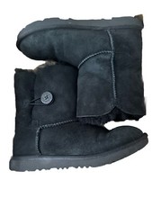 UGG Big Kids Bailey Button II Boots Black