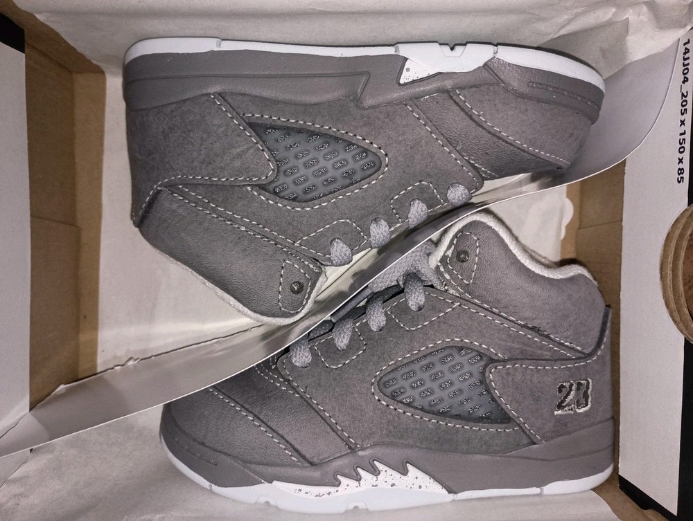 Jordan 5 Retro (TD) LT Graphite/White-Wolf Grey 440890-002 Size 7c