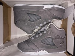 Jordan 5 Retro (TD) LT Graphite/White-Wolf Grey 440890-002 Size 7c