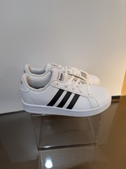 Adidas Shoes Kids Size 1 White Sneaker Grand Court Lace-Up New with tag